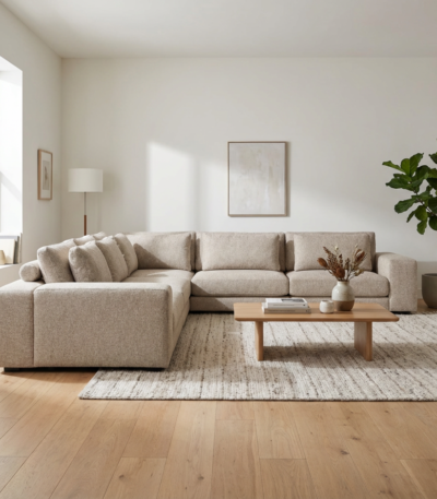 كنب حرف L كبير فخم