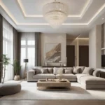 طقم كنب زاوية فخم.