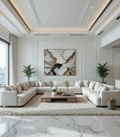 كنب مودرن سان مور بتصميم ملكي فاخر, يوفر راحة عالية ومساحة جلوس واسعة،