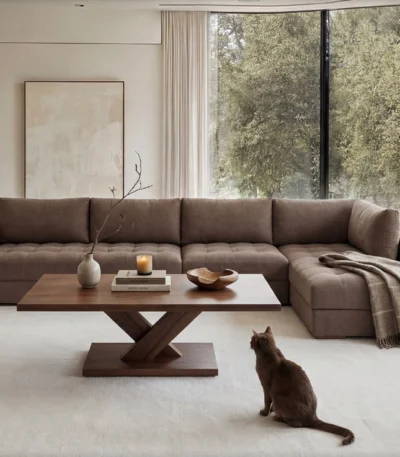 كنب مودرن الرياض، أثاث فاخر جدة، طقم كنب حرف L