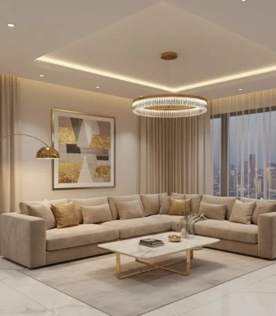 كنب زاوية تيرو بتصميم مودرن أنيق, يوفر راحة عالية ومساحة جلوس واسعة،