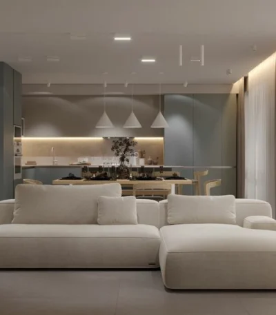 كنب حرف L صغير فخم