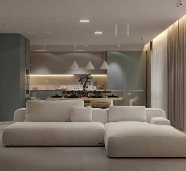 كنب حرف L صغير فخم