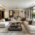 ركنة مودرن لينكس بتصميم حرف U ,توفر مساحة جلوس واسعة وراحة عالية،