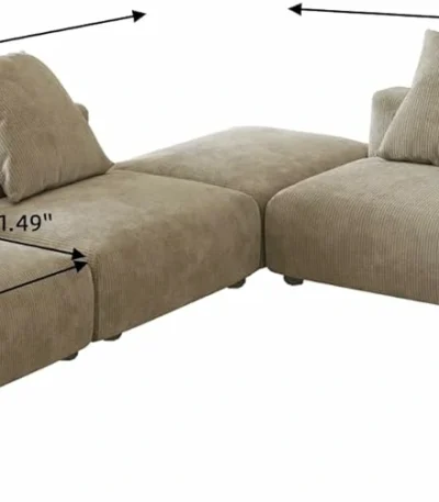 ,كنبة معيارية ,زاوية حرف V ,مظهر أنيق