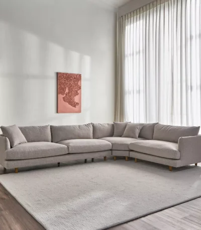 كنبة جوليان 5 مقاعد ,ستايل مودرن ,راحة يومية ,وتفاصيل جذابة