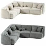 كنب كيرفي كلاود, بتصميم منحني مودرن, يضيف لمسة فنية أنيقة لمساحة المعيشة