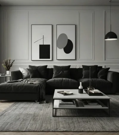 ركنة نوار كوزي حرف L بقماش شانيل< ناعم تمنحك راحة فائقة ولمسة فخامة عصرية،