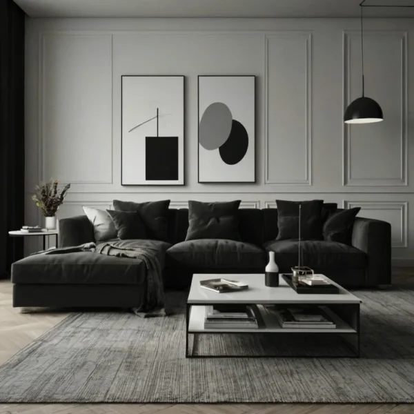 ركنة نوار كوزي حرف L بقماش شانيل< ناعم تمنحك راحة فائقة ولمسة فخامة عصرية،