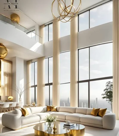 كنبة زاوية جولدن هورايزون بتصميم راقٍ ولمسات فاخرة