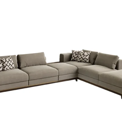 كنبة زاوية موروكو بتصميم مودرن, أنيق يضيف لمسة عصرية راقية للمساحة،