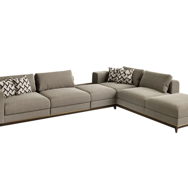 كنبة زاوية موروكو بتصميم مودرن, أنيق يضيف لمسة عصرية راقية للمساحة،