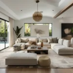 كنة مودرن فلو حرف U بتصميم موديولار, عصري توفر مساحة جلوس واسعة وراحة فائقة