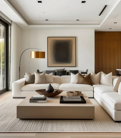 كنب زاوية شاتو بتصميم مودرن أنيق, يمنح المساحة لمسة راقية وعصرية،