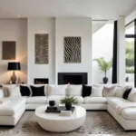 ركنة مودرن ريفييرا حرف U مزدوجة, بتصميم فاخر وعصري, توفر مساحة جلوس واسعة وراحة فائقة،