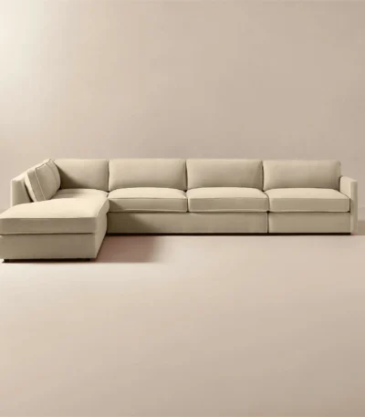 كنبة زاوية وينونا ,أربع قطع ,مخمل فاخر ,ومظهر أنيق