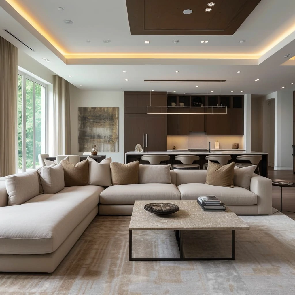 family-design ركنة أمالفي مودرن حرف L, بتصميم المقاعد العميقة توفر راحة فائقة, ومساحة جلوس واسعة،