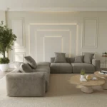 كنبة زاوية ,جلسة مريحة ,مودرن ,تصميم متوازن