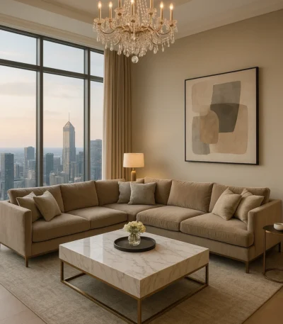 ركنة ستيلا بقماش مخملي فاخر, تضيف لمسة دفء ورقي ,لمساحة المعيشة، بتصميم عصري وراحة عالي