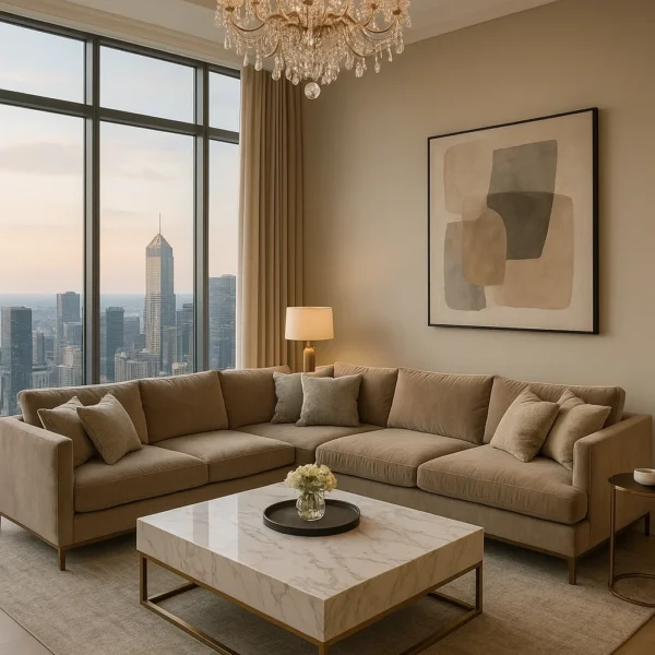 ركنة ستيلا بقماش مخملي فاخر, تضيف لمسة دفء ورقي ,لمساحة المعيشة، بتصميم عصري وراحة عالي