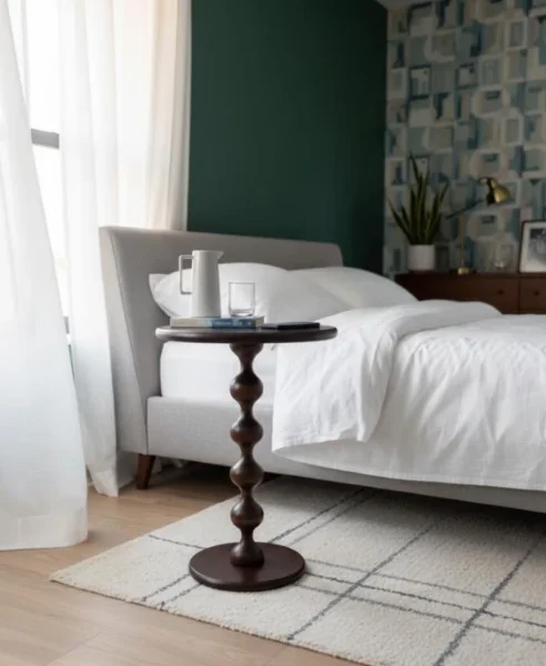 طاولة جانبية فينسيو, مساحة تخزين عملية, مناسبة لكل الغرف