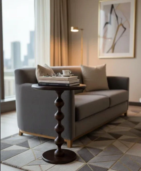 طاولة جانبية فينسيو, تصميم عصري وأنيق, خامات متينة, عملية