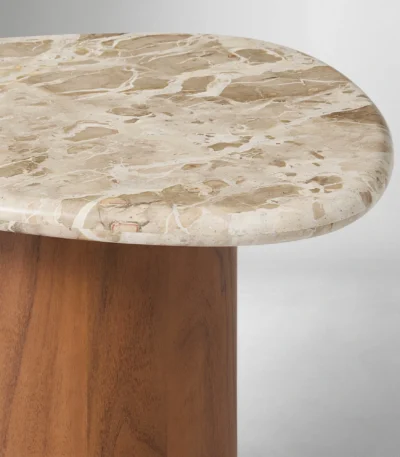 طاولة جوفا ,سطح رخامي ,تصميم مودرن ,خامة متينة