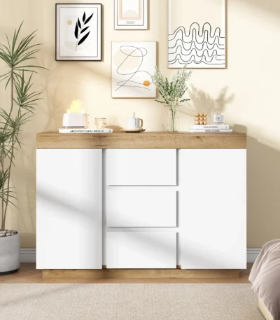 خزانة ميمو ,3 أدراج ,بابين ,تصميم عملي وأنيق