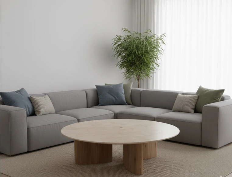 family-design طاولة قهوة سيسل ,تصميم دائري ,رخامي ,لمسة أنيقة