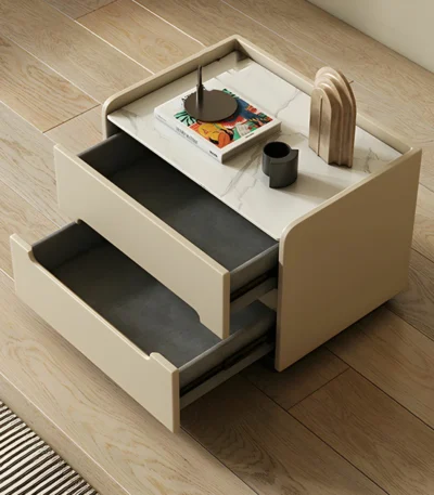 طاولة جانبية كومود, تصميم صغير وعصري, مثالية لغرف المعيشة, عملية