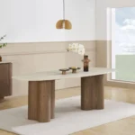 طاولة طعام لورا تصميم مودرن, تصميم عملي وجذاب, تناسب كل الديكورات