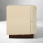 كومودينة ليلي شيا خشبية, تصميم عملي وجذاب, سهلة التنظيف, جودة عالية