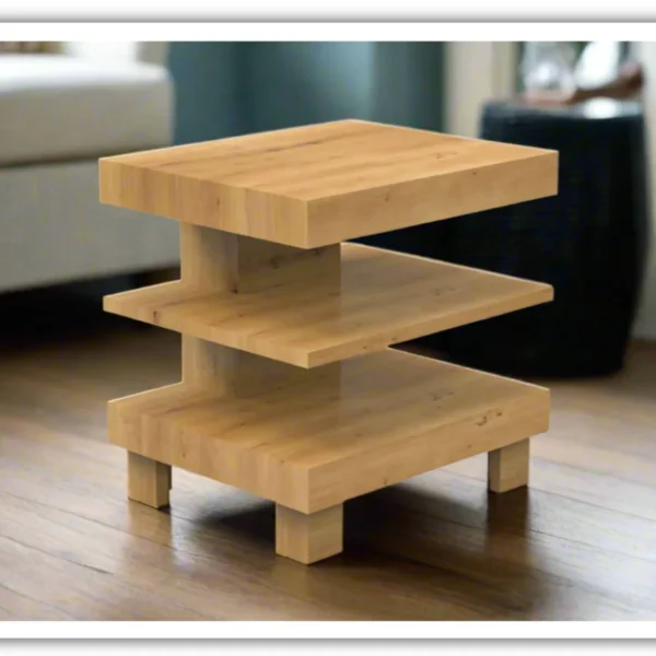 طاولة جانبية فلاغستاف- بثلاثة أرفف