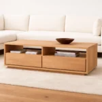 طاولة قهوة برايم خشب صلب ,من تصميم العائلة، متينة بتصميم أنيق, وتشطيب عالي الجودة،