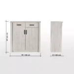 خزانة أحذية فايا تصميم عصري عملي, تصميم جذاب, مثالية للمدخل