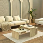 طقم طاولة قهوة جوني, مساحة واسعة, مثالي لغرف المعيشة