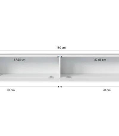 خزانة تلفزيون كاي مع إضاءة, أنيقة وعملية, تناسب كل الديكورات